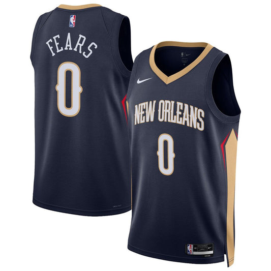 Jeremiah Fears New Orleans Pelicans Nike Unisex Swingman Jersey - Icon Edition - Navy Official NBA Team Apparel Basketball Fan Gear