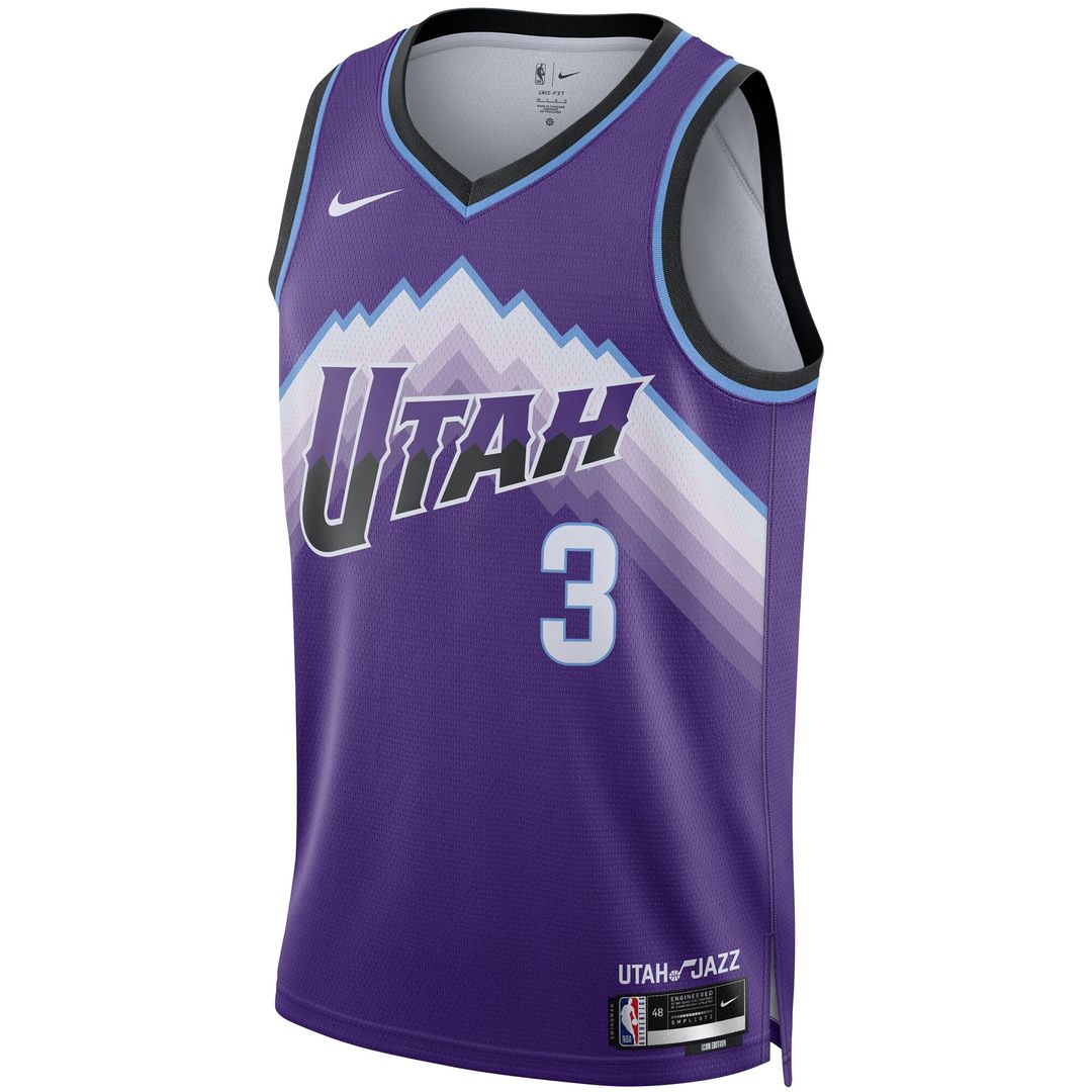 Keyonte George Utah Jazz Nike Unisex Swingman Jersey - Icon Edition - Purple Official NBA Team Apparel Basketball Fan Gear