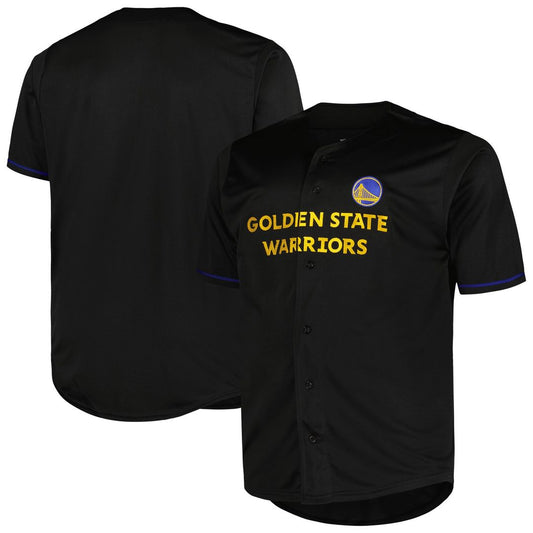 Golden State Warriors Profile Big & Tall Pop Jersey - Black Official NBA Team Apparel Basketball Fan Gear