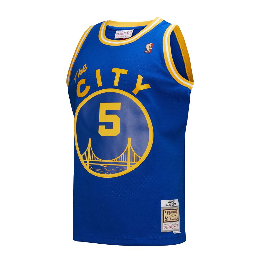 Baron Davis Golden State Warriors Mitchell & Ness Hardwood Classics 2004/05 Swingman Jersey - Royal Official NBA Team Apparel Basketball Fan Gear