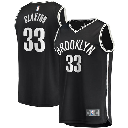 Nicolas Claxton Brooklyn Nets Fanatics Fast Break Player Jersey - Icon Edition - Black Official NBA Team Apparel Basketball Fan Gear