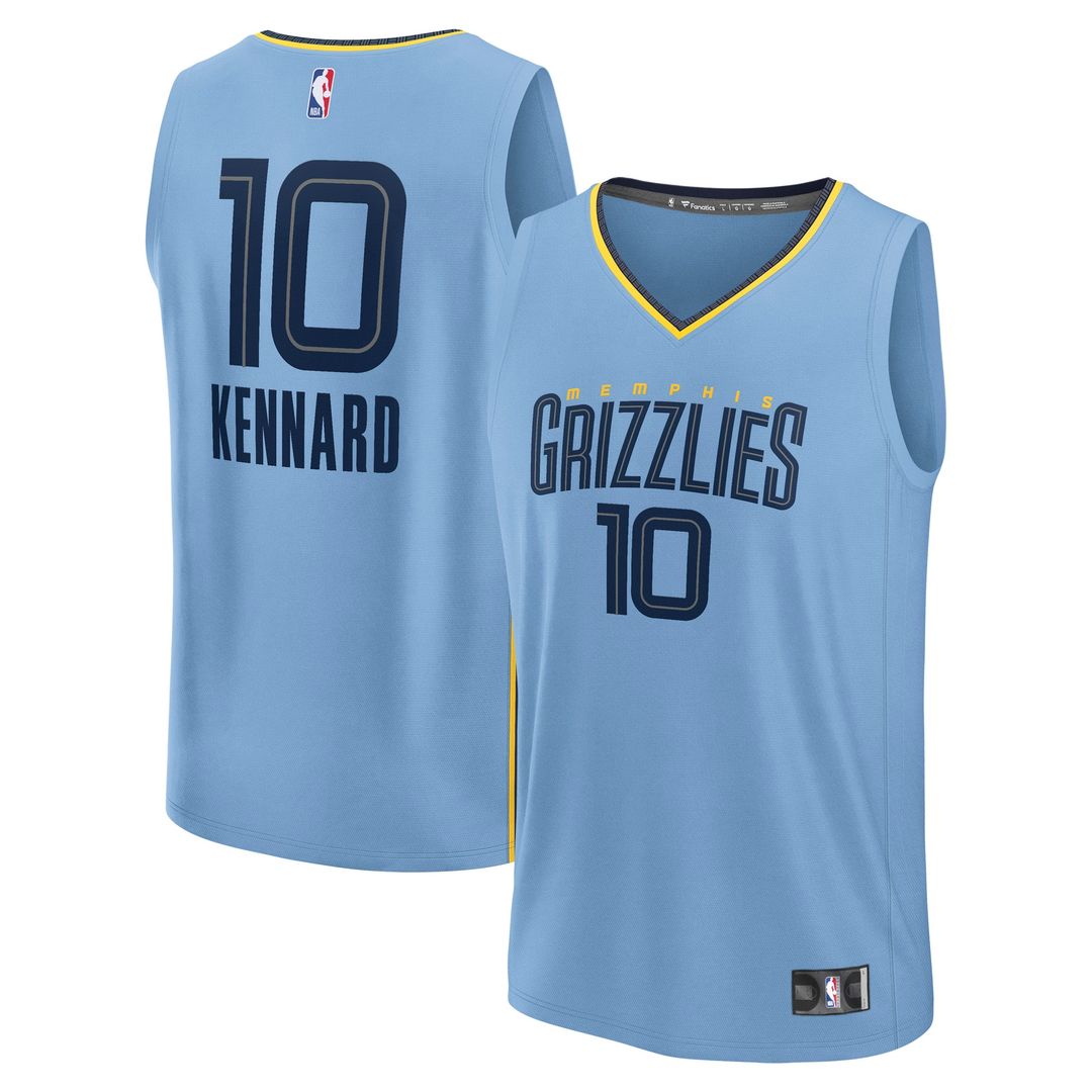 Luke Kennard Memphis Grizzlies Fanatics Fast Break Replica Player Jersey - Statement Edition - Light Blue Official NBA Team Apparel Basketball Fan Gea