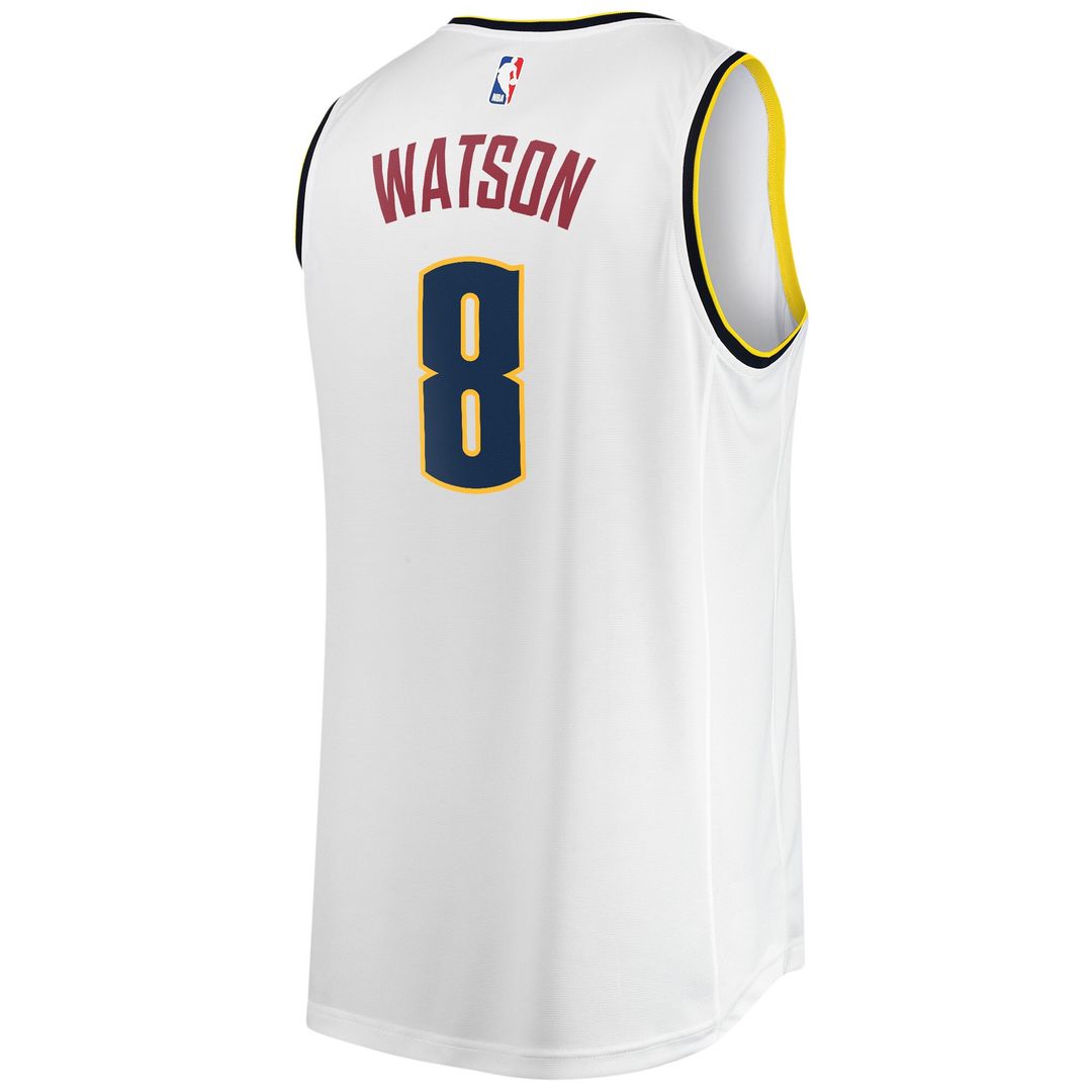 Peyton Watson Denver Nuggets Fanatics Fast Break Player Jersey - Association Edition - White Official NBA Team Apparel Basketball Fan Gear
