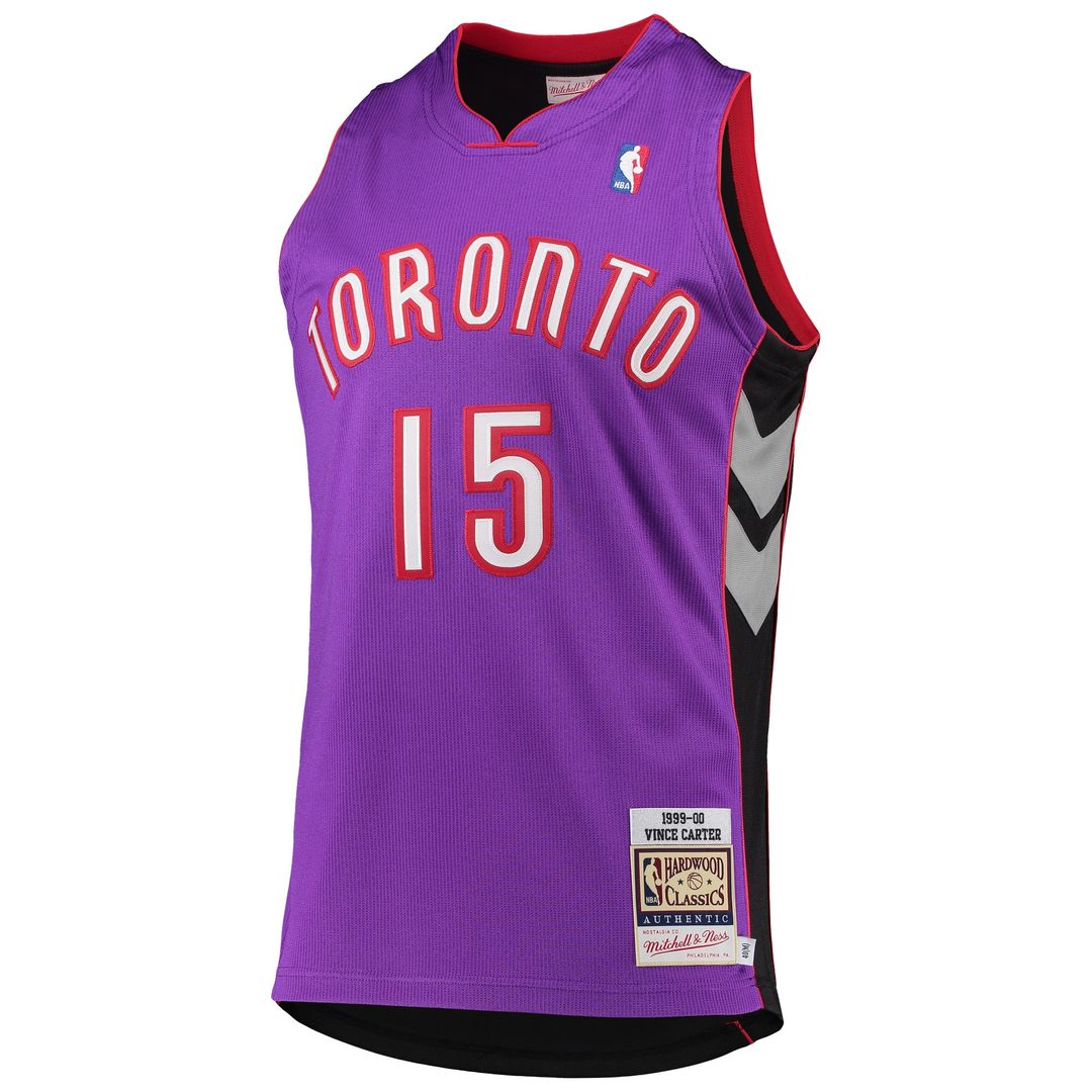 Vince Carter Toronto Raptors Mitchell & Ness 1999/2000 Hardwood Classics Authentic Jersey - Purple Official NBA Team Apparel Basketball Fan Gear