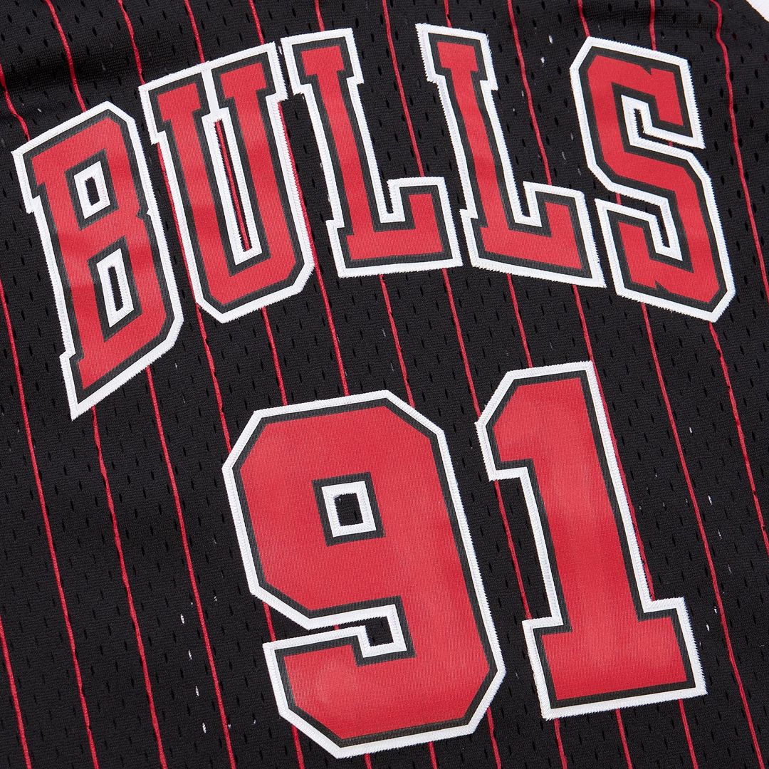 Dennis Rodman Chicago Bulls Youth 1995/96 Swingman Jersey - Black Official NBA Team Apparel Basketball Fan Gear