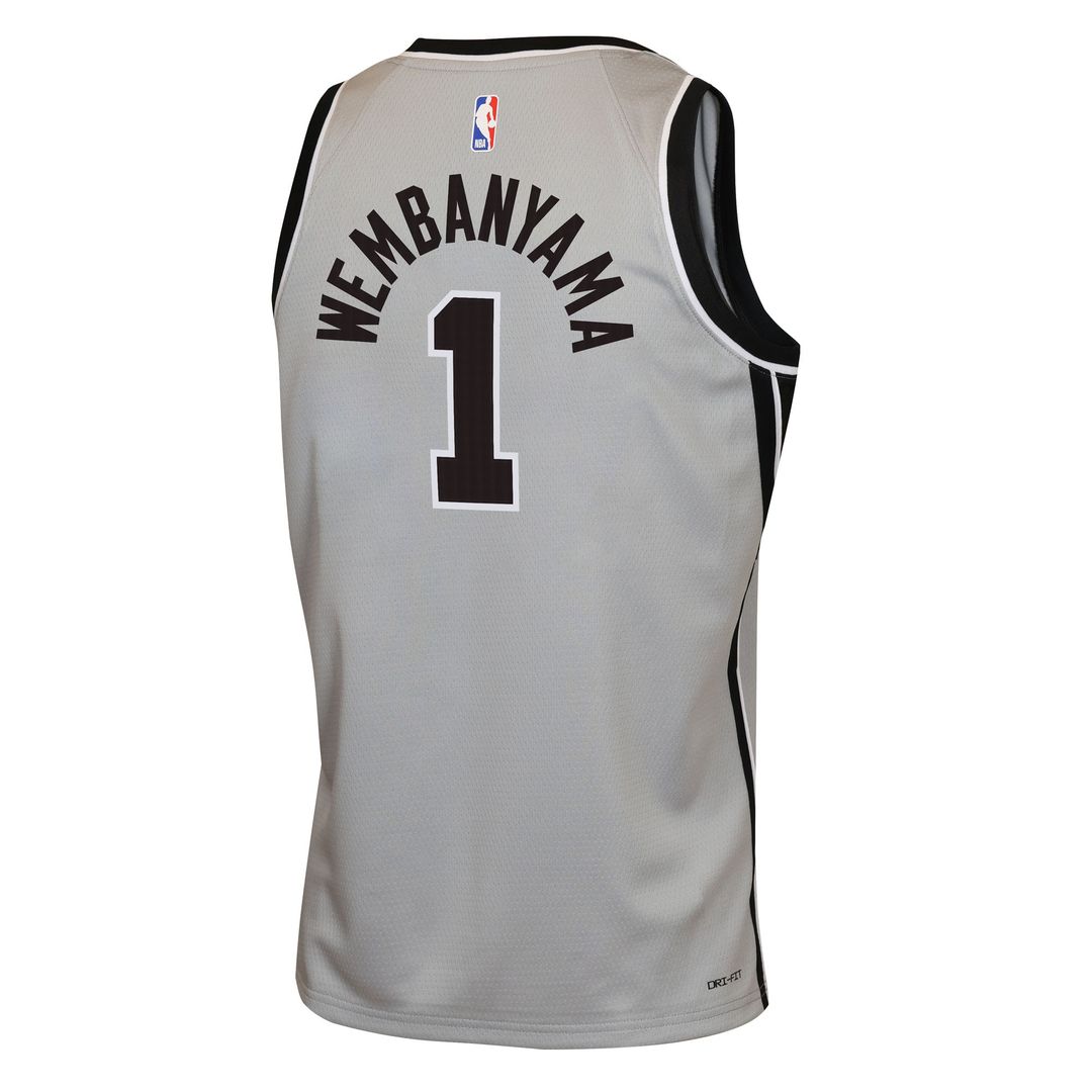 Victor Wembanyama San Antonio Spurs Jordan Brand Youth Swingman Jersey - Statement Edition - Silver Official NBA Team Apparel Basketball Fan Gear