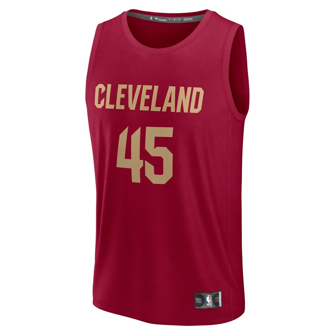 Donovan Mitchell Cleveland Cavaliers Fanatics Youth Fast Break Replica Player Jersey - Icon Edition - Wine Official NBA Team Apparel Basketball Fan Ge