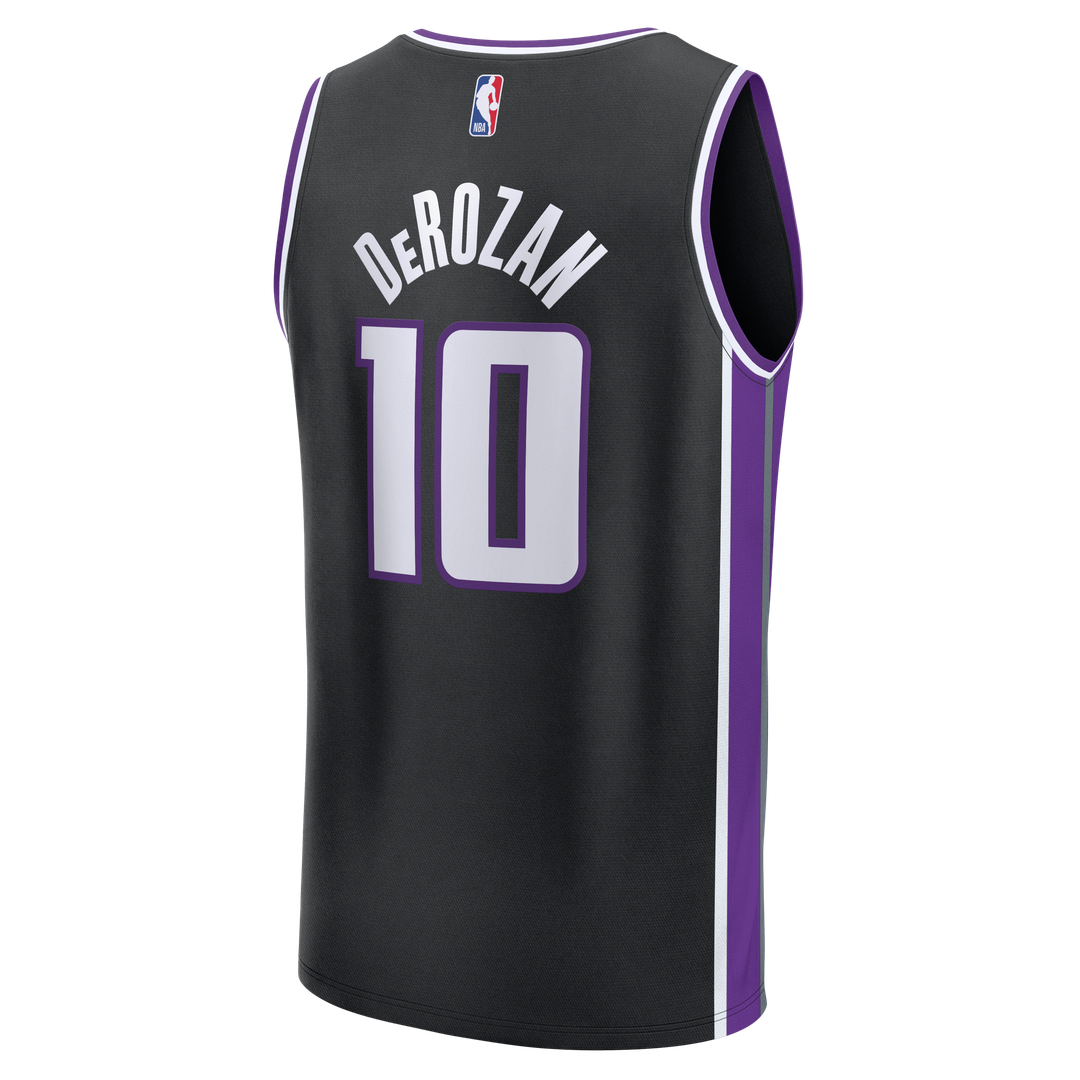 DeMar DeRozan Sacramento Kings Fanatics Fast Break Replica Player Jersey - Icon Edition - Black Official NBA Team Apparel Basketball Fan Gear