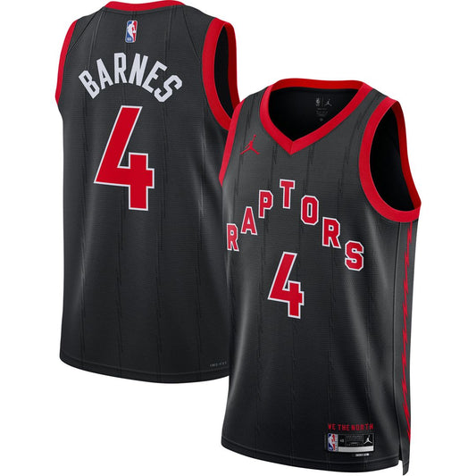 Scottie Barnes Toronto Raptors Jordan Brand Unisex Swingman Jersey - Statement Edition - Black Official NBA Team Apparel Basketball Fan Gear
