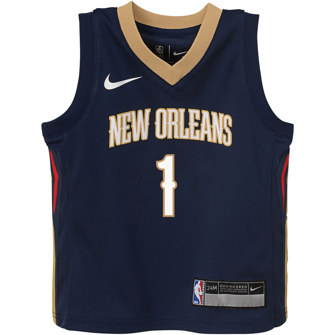 Zion Williamson New Orleans Pelicans Nike Infant Swingman Player Jersey - Icon Edition - Navy Official NBA Team Apparel Basketball Fan Gear