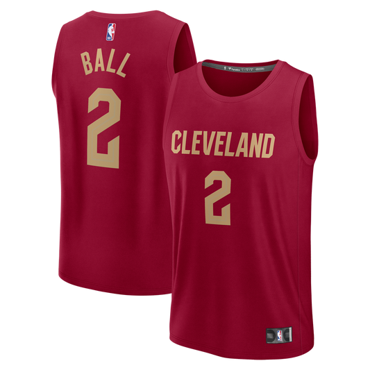 Lonzo Ball Cleveland Cavaliers Fanatics Fast Break Replica Jersey - Wine - Icon Edition Official NBA Team Apparel Basketball Fan Gear
