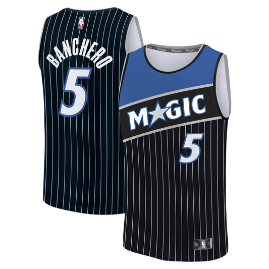 Paolo Banchero Orlando Magic Fanatics Youth Fast Break Jersey - Statement Edition - Black Official NBA Team Apparel Basketball Fan Gear
