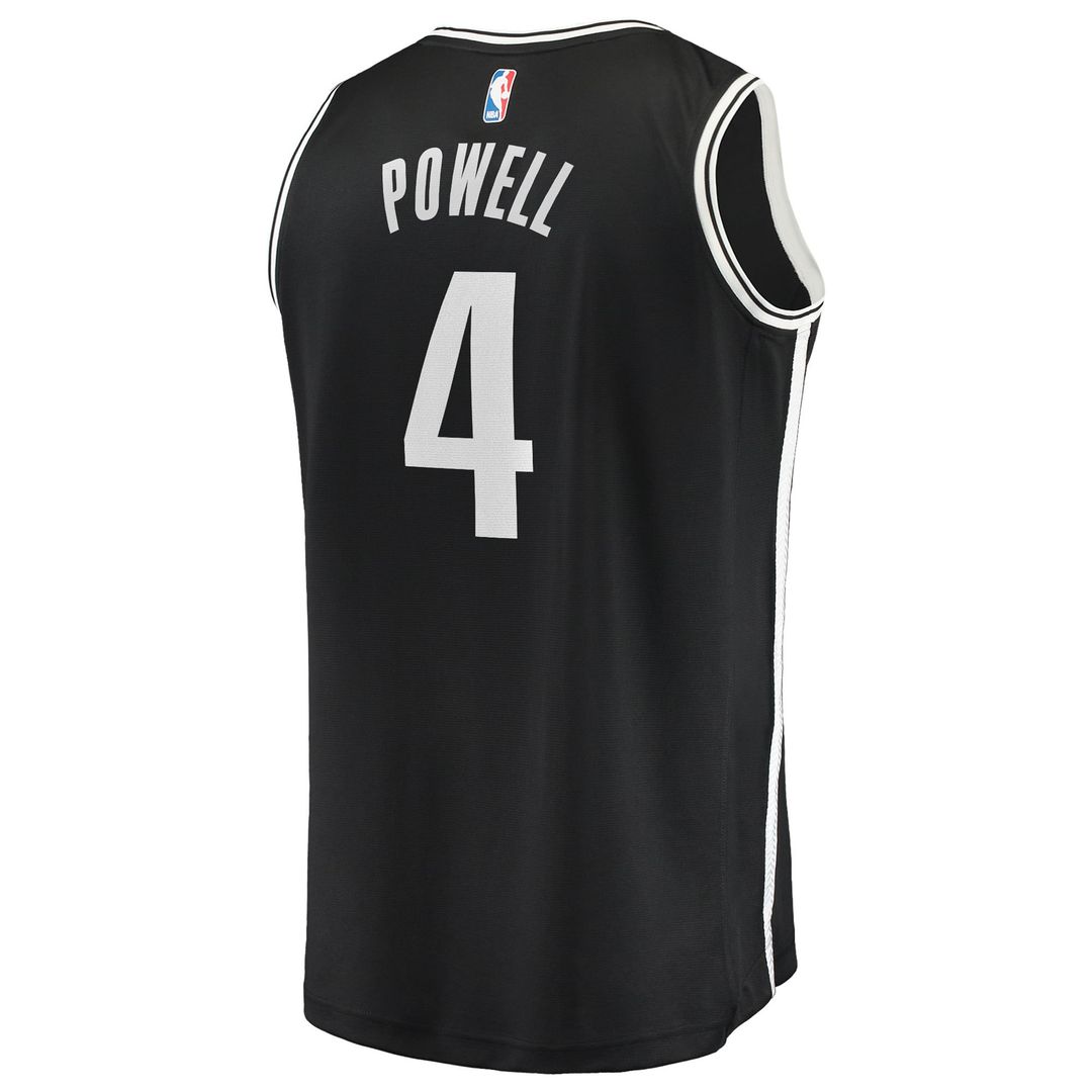 Drake Powell Brooklyn Nets Fanatics Youth Fast Break Replica Jersey - Black - Icon Edition Official NBA Team Apparel Basketball Fan Gear