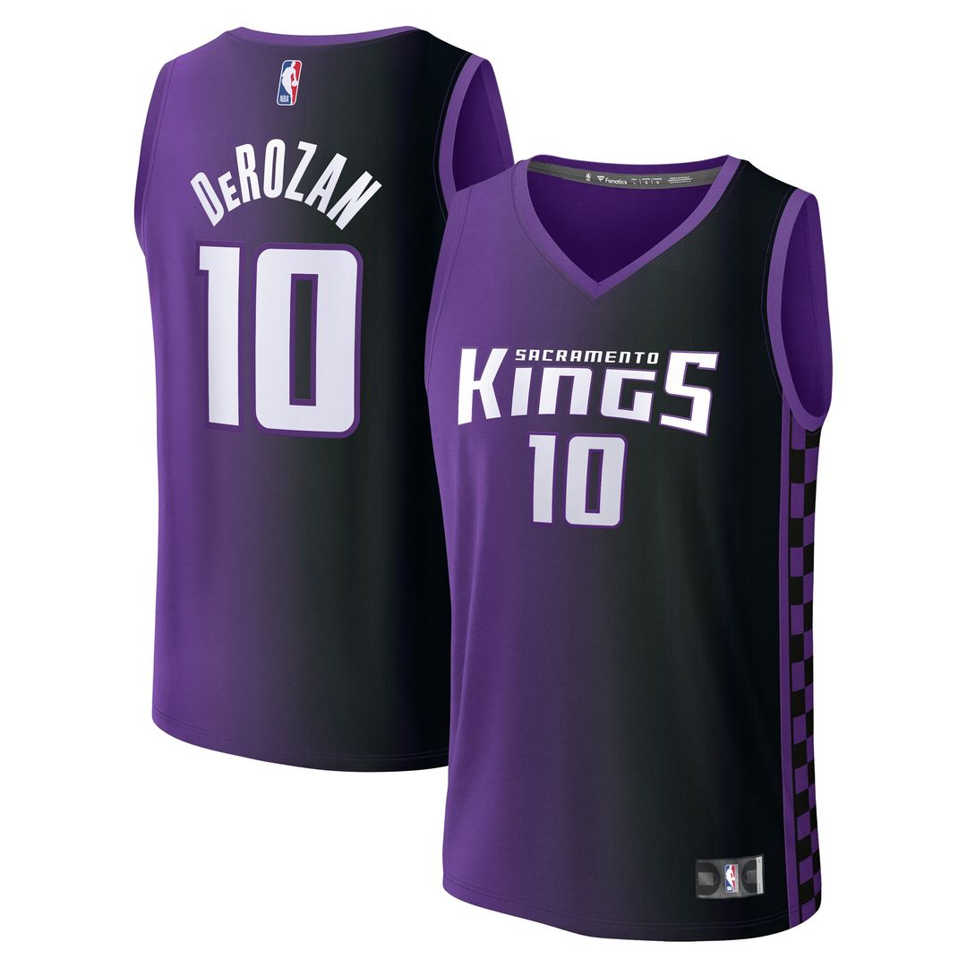 DeMar DeRozan Sacramento Kings Fanatics Youth Fast Break Replica Player Jersey - Statement Edition - Purple Official NBA Team Apparel Basketball Fan G