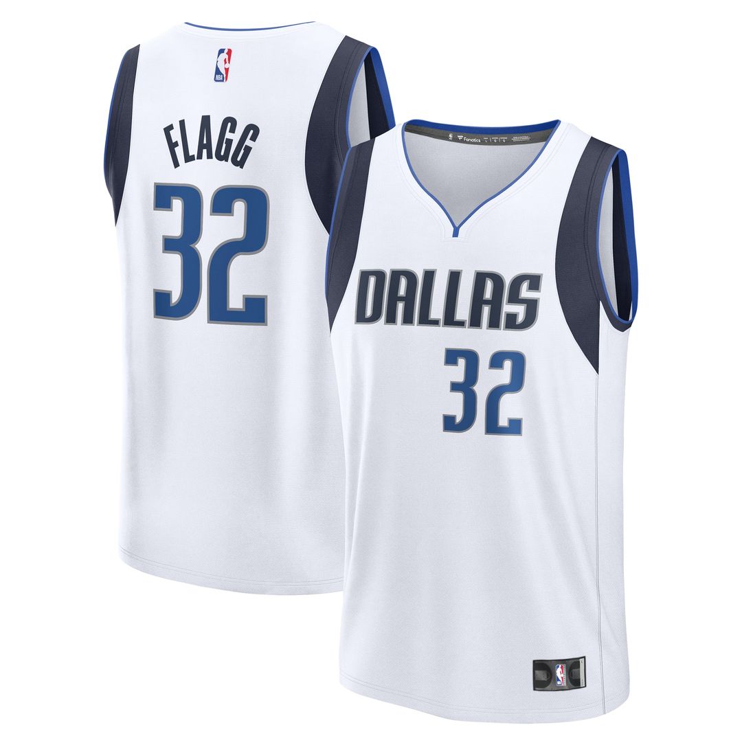 Cooper Flagg Dallas Mavericks Fanatics 2025 NBA Draft First Round Pick Fast Break Replica Jersey - Association Edition - White Official NBA Team Appar