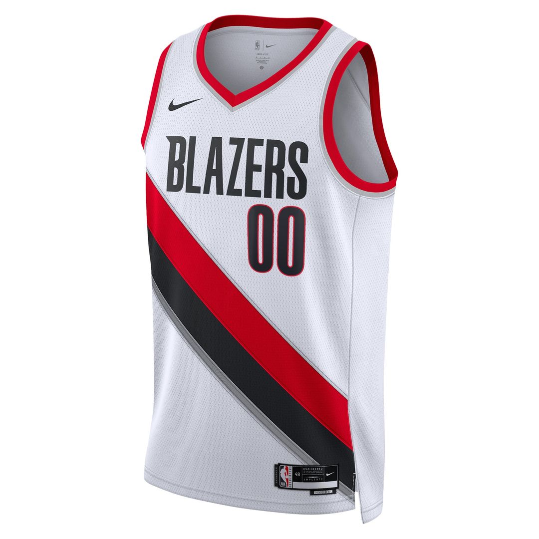 Portland Trail Blazers Nike Unisex Swingman Custom Jersey White - Association Edition Official NBA Team Apparel Basketball Fan Gear