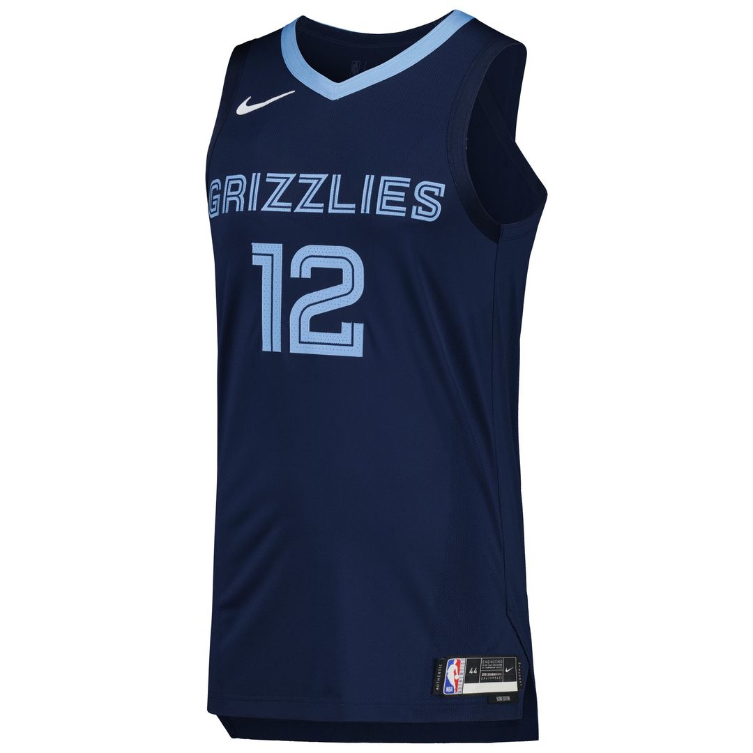 Ja Morant Memphis Grizzlies Nike Authentic Jersey - Icon Edition - Navy Official NBA Team Apparel Basketball Fan Gear