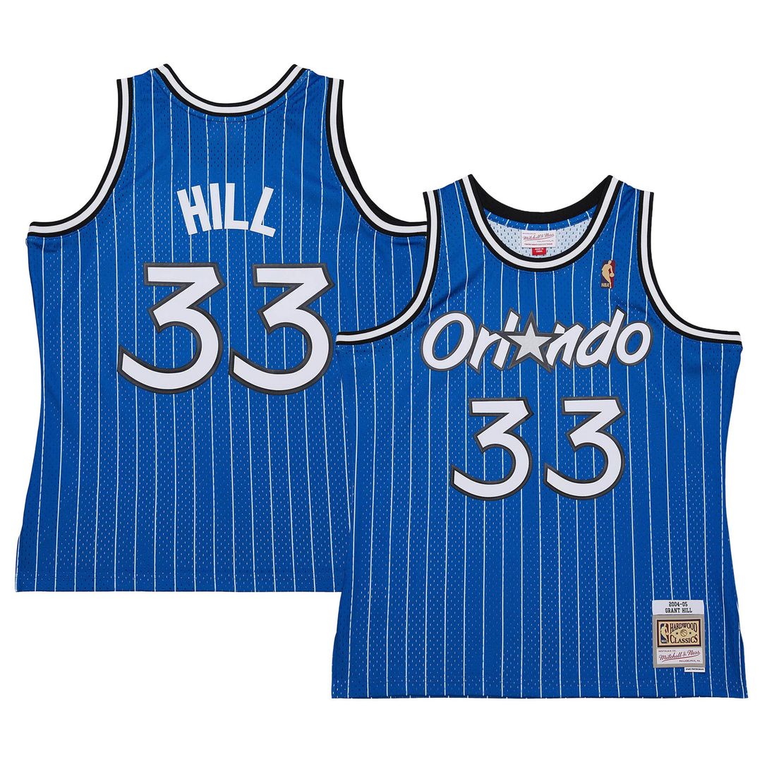 Grant Hill Orlando Magic Mitchell & Ness 2004/05 Hardwood Classics Swingman Jersey - Blue Official NBA Team Apparel Basketball Fan Gear