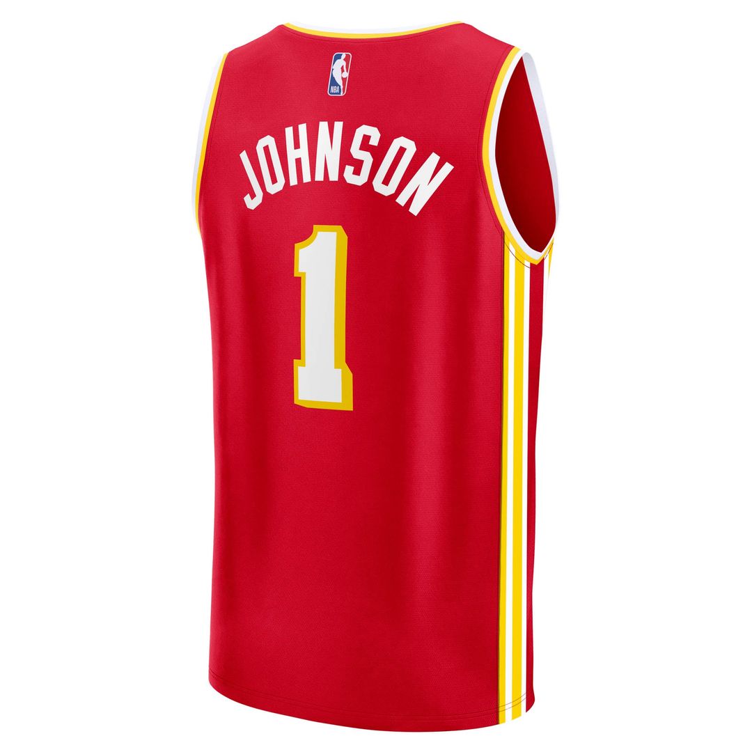 Jalen Johnson Atlanta Hawks Fanatics Fast Break Replica Jersey - Icon Edition - Red Official NBA Team Apparel Basketball Fan Gear