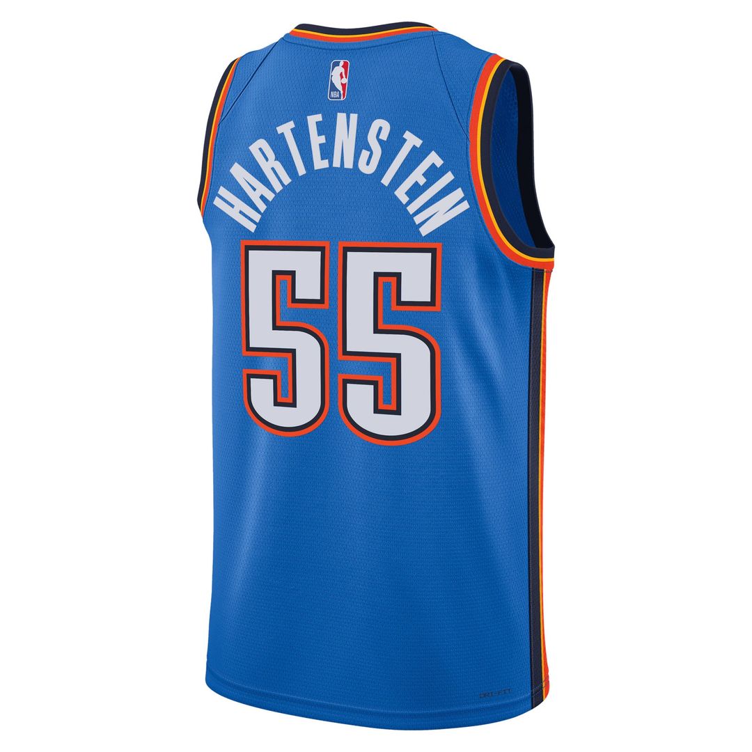 Isaiah Hartenstein Oklahoma City Thunder Nike Unisex Swingman Player Jersey - Icon Edition - Blue Official NBA Team Apparel Basketball Fan Gear