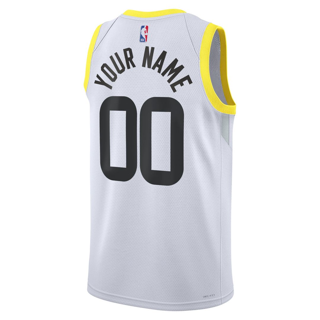 Utah Jazz Nike Unisex Swingman Custom Jersey White - Association Edition Official NBA Team Apparel Basketball Fan Gear