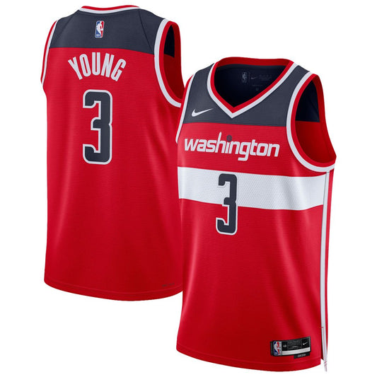 Trae Young Washington Wizards Nike Unisex Swingman Jersey - Icon Edition - Red Official NBA Team Apparel Basketball Fan Gear