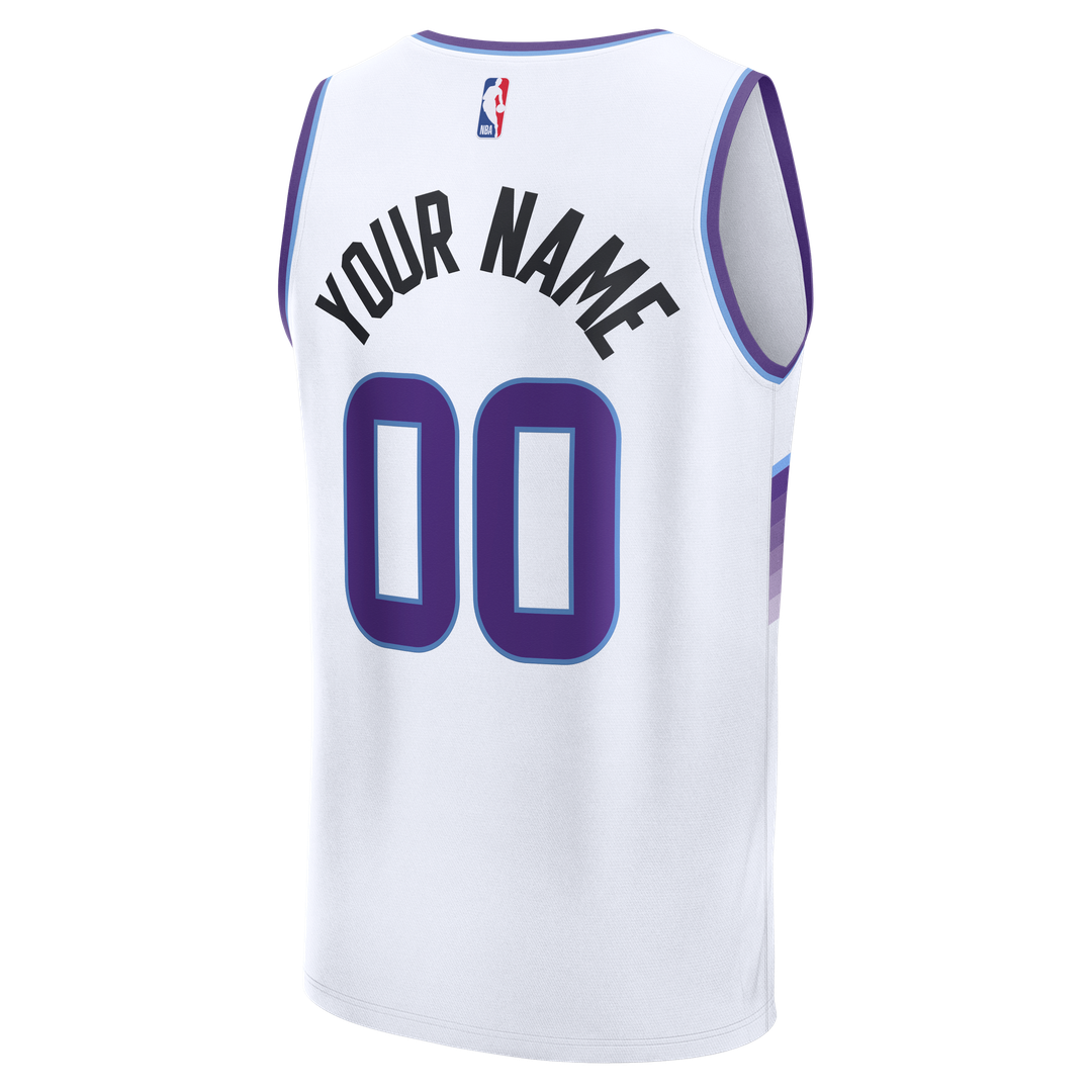 Utah Jazz Fanatics Youth Fast Break Replica Custom Jersey - Association Edition Official NBA Team Apparel Basketball Fan Gear