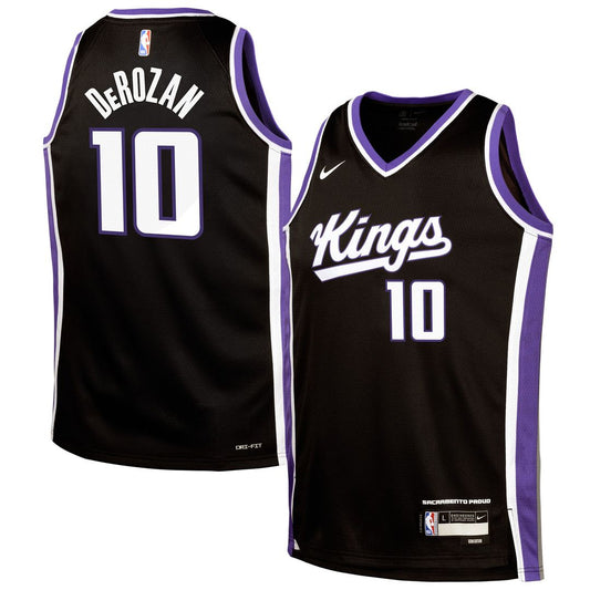 DeMar DeRozan Sacramento Kings Nike Youth Swingman Jersey - Icon Edition - Black Official NBA Team Apparel Basketball Fan Gear