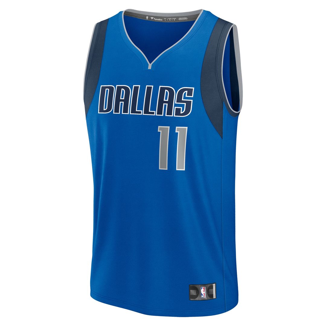 Kyrie Irving Dallas Mavericks Fanatics Fast Break Replica Player Jersey - Icon Edition - Blue Official NBA Team Apparel Basketball Fan Gear