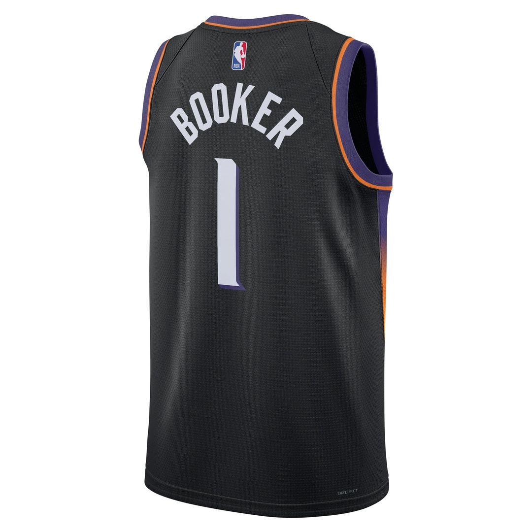Devin Booker Phoenix Suns Jordan Brand Unisex Swingman Jersey - Statement Edition - Black Official NBA Team Apparel Basketball Fan Gear