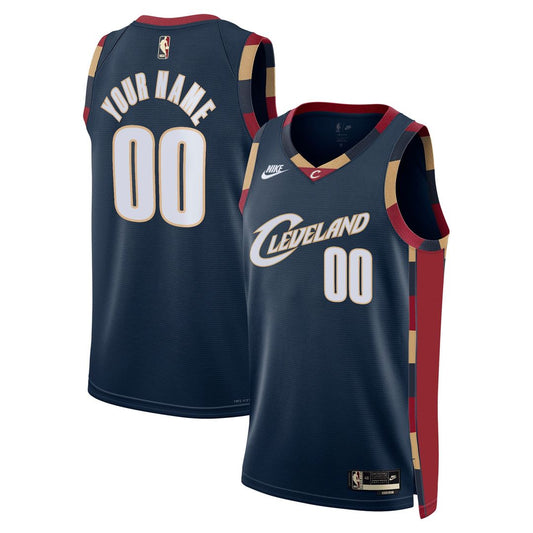 Cleveland Cavaliers Nike Unisex Swingman Custom Jersey - Classic Edition - Navy Official NBA Team Apparel Basketball Fan Gear