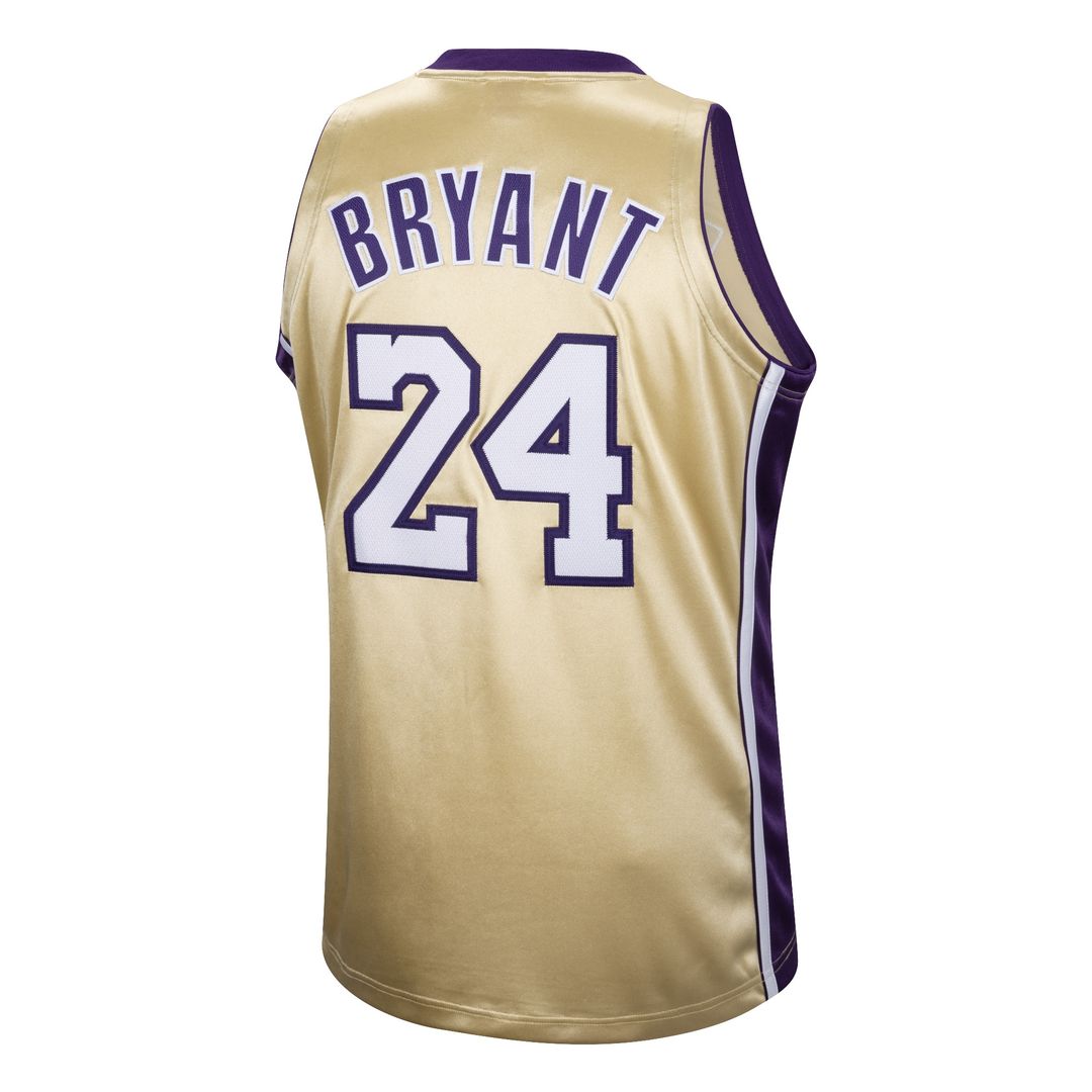 Kobe Bryant Los Angeles Lakers Mitchell & Ness Hall of Fame Class of 2020 #24 Authentic Hardwood Classics Jersey - Gold Official NBA Team Apparel Bask