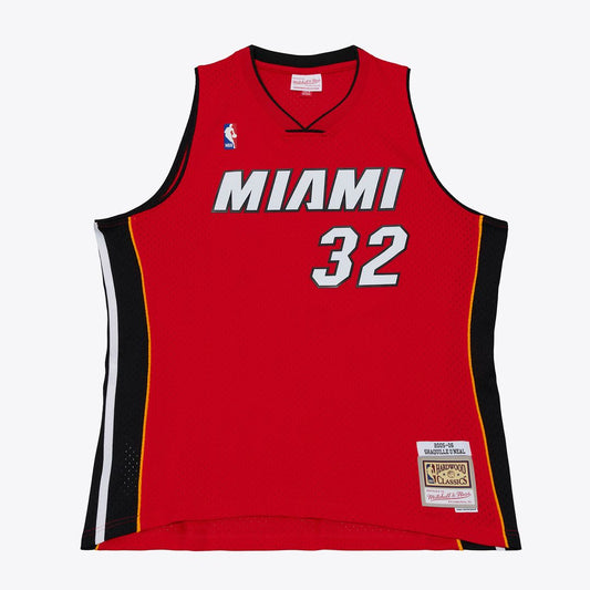 Shaquille O'Neal Miami Heat Mitchell & Ness 2005-06 Swingman Jersey - Red Official NBA Team Apparel Basketball Fan Gear