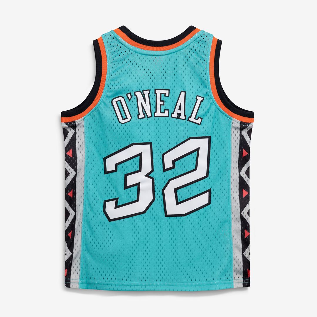 Shaquille O'Neal 1996 NBA All-Star Game Mitchell & Ness Youth Hardwood Classics Swingman Jersey - Teal Official NBA Team Apparel Basketball Fan Gear