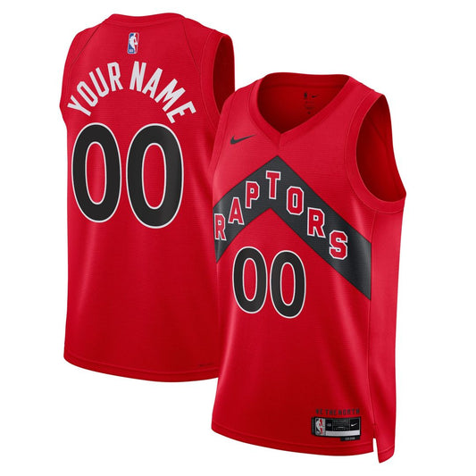 Toronto Raptors Nike Unisex Swingman Custom Jersey Red - Icon Edition Official NBA Team Apparel Basketball Fan Gear