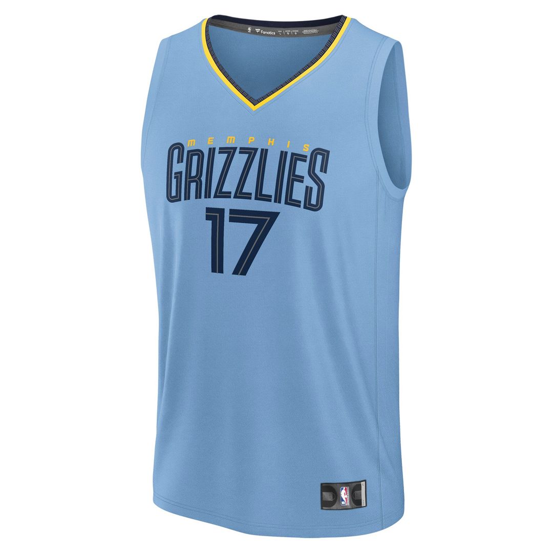 Yuki Kawamura Memphis Grizzlies Fanatics Fast Break Replica Player Jersey - Statement Edition - Light Blue Official NBA Team Apparel Basketball Fan Ge