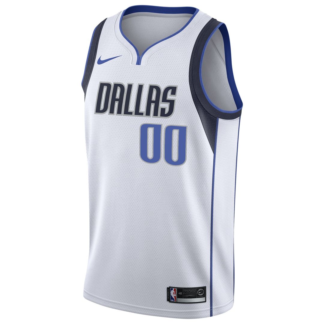 Dallas Mavericks Nike 2020/21 Swingman Custom Jersey - Association Edition - White Official NBA Team Apparel Basketball Fan Gear