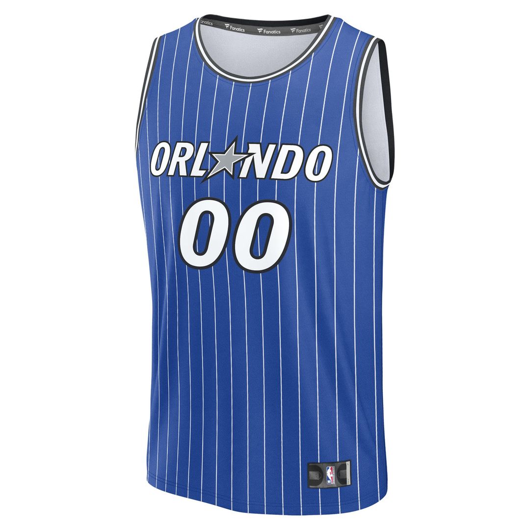 Orlando Magic Fanatics Youth Fast Break Replica Custom Jersey - Icon Edition - Blue Official NBA Team Apparel Basketball Fan Gear