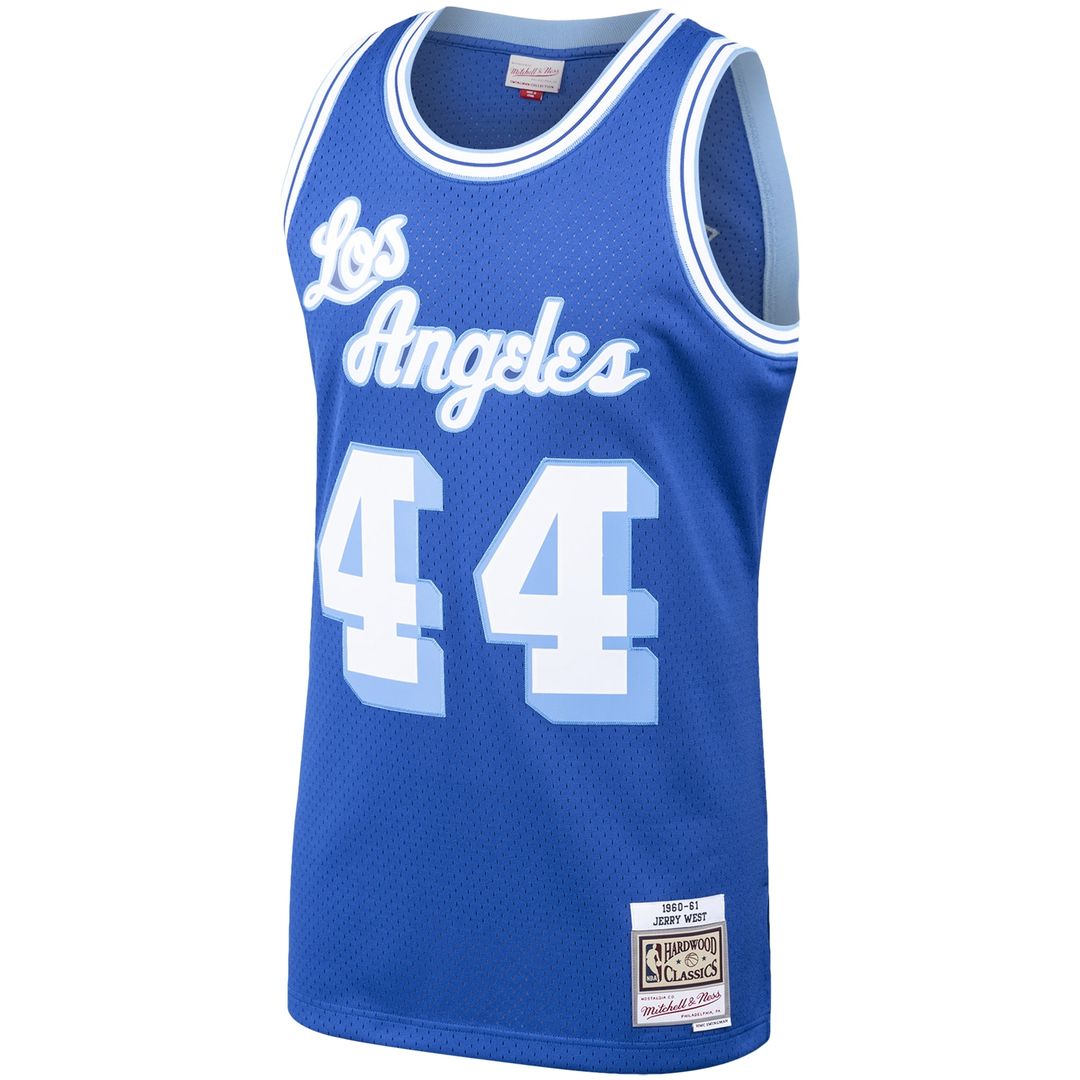 Jerry West Los Angeles Lakers Mitchell & Ness Hardwood Classics Swingman Jersey - Royal Official NBA Team Apparel Basketball Fan Gear