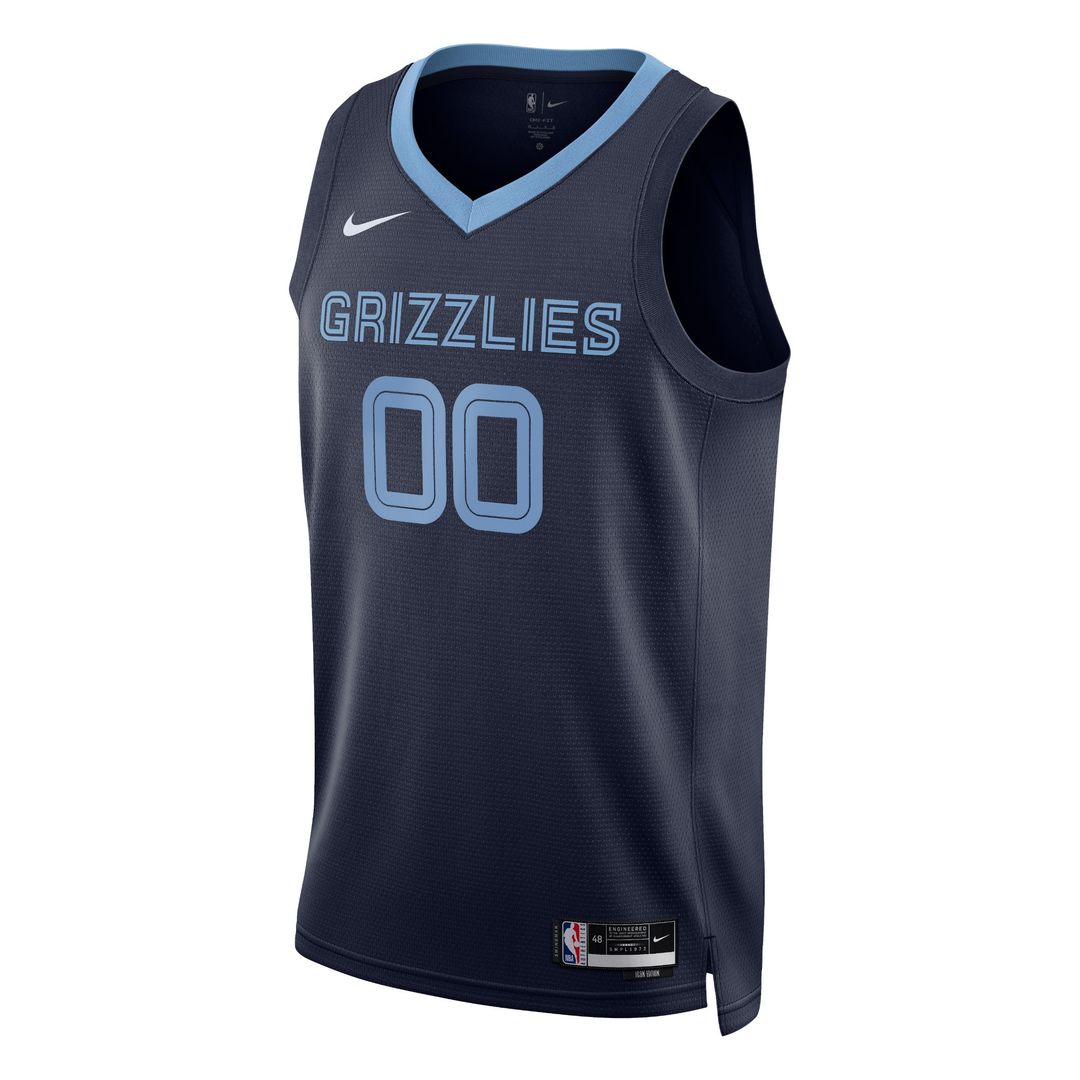 Memphis Grizzlies Nike Unisex Swingman Custom Jersey - Navy - Icon Edition Official NBA Team Apparel Basketball Fan Gear