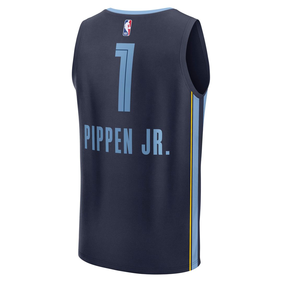 Scotty Pippen Jr. Memphis Grizzlies Fanatics Fast Break Replica Player Jersey - Icon Edition - Navy Official NBA Team Apparel Basketball Fan Gear