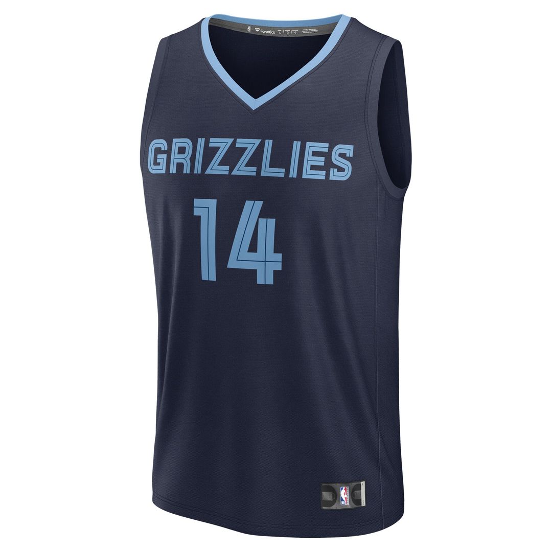 Zach Edey Memphis Grizzlies Fanatics 2024 NBA Draft Fast Break Player Jersey - Icon Edition - Navy Official NBA Team Apparel Basketball Fan Gear