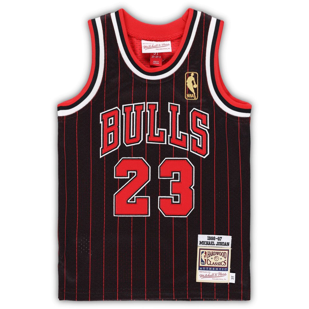 Michael Jordan Chicago Bulls Mitchell & Ness Toddler 1997/98 Hardwood Classics Authentic Jersey - White Official NBA Team Apparel Basketball Fan Gear