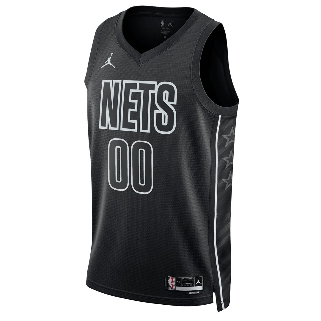 Brooklyn Nets Jordan Brand Unisex 2022/23 Swingman Custom Jersey - Statement Edition - Black Official NBA Team Apparel Basketball Fan Gear