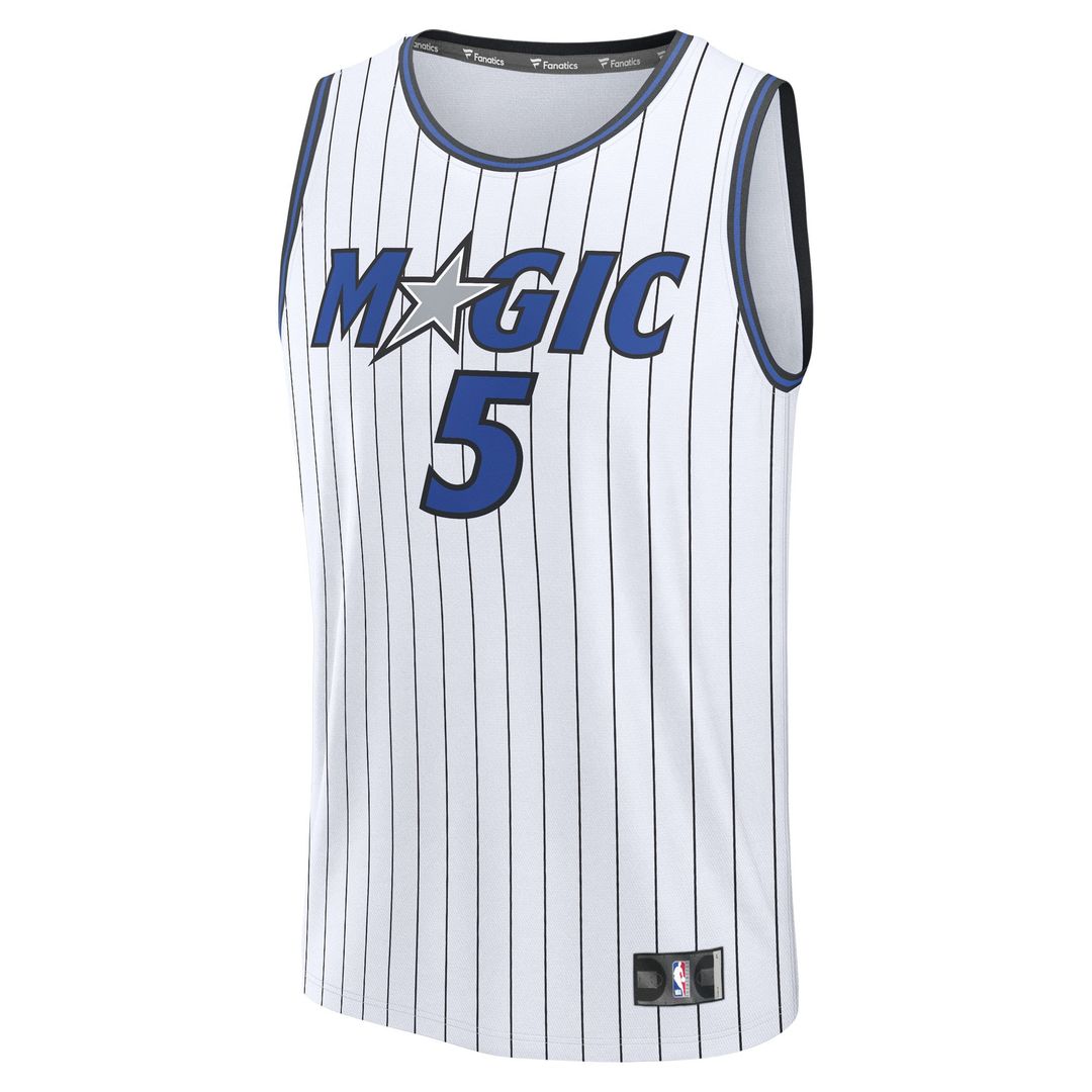 Paolo Banchero Orlando Magic Fanatics Youth Fast Break Replica Player Jersey - Association Edition - White Official NBA Team Apparel Basketball Fan Ge