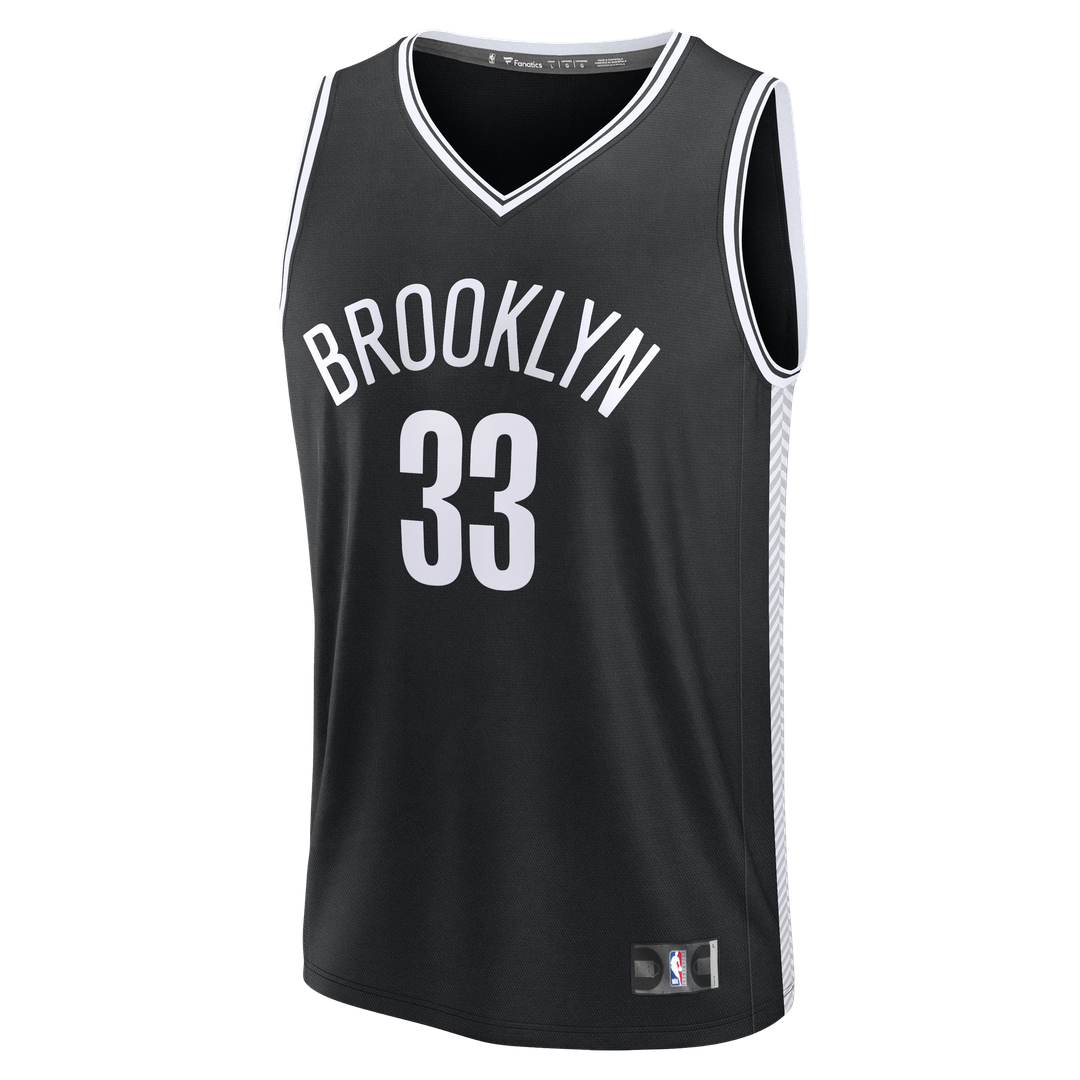 Nic Claxton Brooklyn Nets Fanatics Fast Break Replica Jersey - Black - Icon Edition Official NBA Team Apparel Basketball Fan Gear