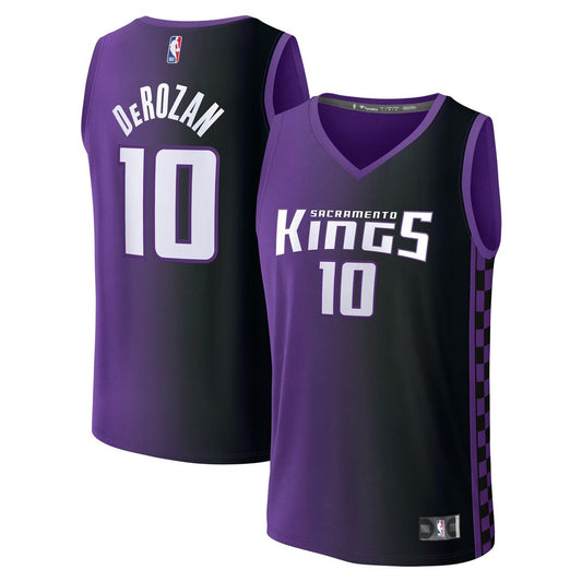 DeMar DeRozan Sacramento Kings Fanatics Fast Break Replica Jersey - Statement Edition - Purple Official NBA Team Apparel Basketball Fan Gear