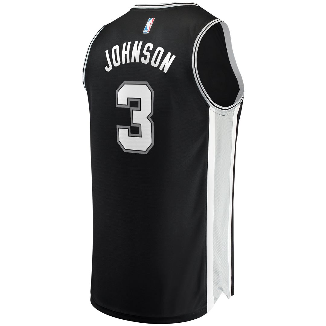 Keldon Johnson San Antonio Spurs Fanatics Fast Break Replica Jersey Black - Icon Edition Official NBA Team Apparel Basketball Fan Gear