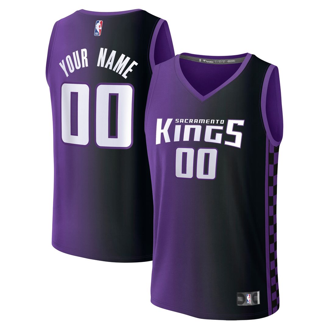 Sacramento Kings Fanatics Fast Break Custom Jersey - Association Edition - White Official NBA Team Apparel Basketball Fan Gear