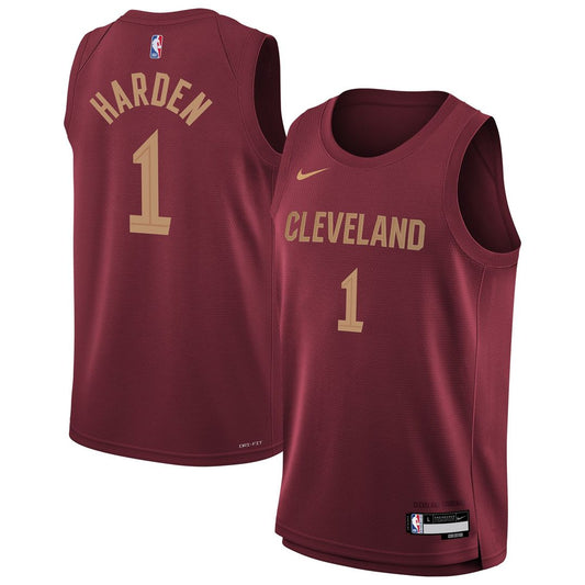 James Harden Cleveland Cavaliers Nike Youth Swingman Jersey - Icon Edition - Wine Official NBA Team Apparel Basketball Fan Gear